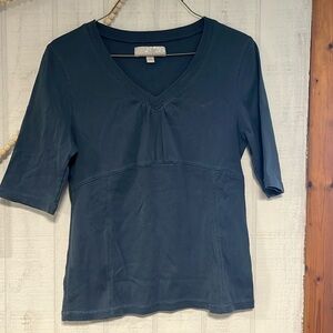 Dusty Blue Quarter Length Sleeve Baby t